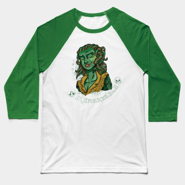 Vraska, Remarkable Baseball T-Shirt by EverTomorrow